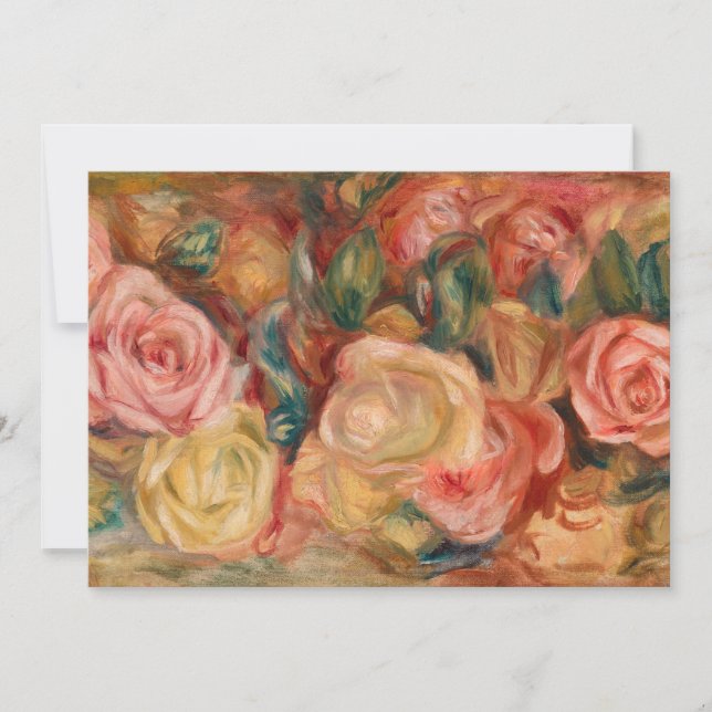Carte De Remerciements Pierre-Auguste Renoir - Rose (Devant)