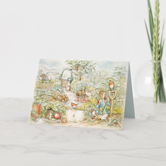 Carte De Remerciements Pierre le lapin (Devant)