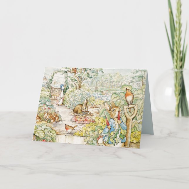 Carte De Remerciements Pierre le lapin (Devant)