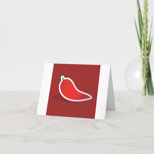 Carte De Remerciements Piment Rouge (Créateur téléchargé)