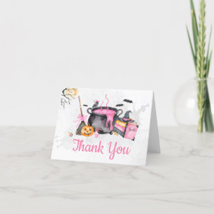 Carte De Remerciements Pink Baby brasse Citrouille Baby shower d'Hallowee