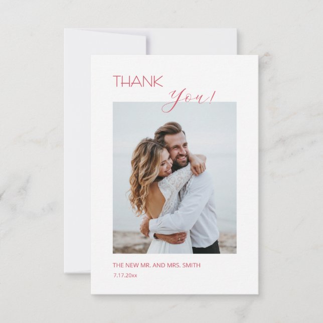 Carte De Remerciements Pink Boho  Flowers Thank You Card (Devant)