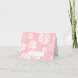 Carte De Remerciements Pink Chrysanthemum