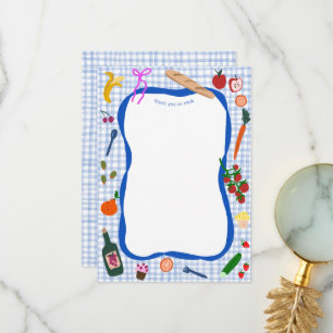 Carte De Remerciements Pique-nique Vichy Moderne Mignon ANNIVERSAIRE SUR 