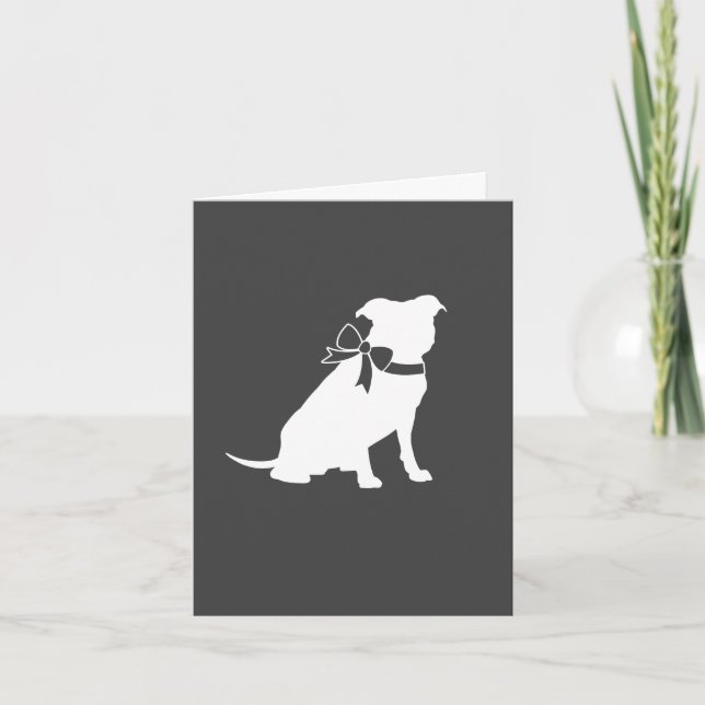 Carte De Remerciements Pit Bull Chien Baby shower Genre Neutre Pitbull (Devant)