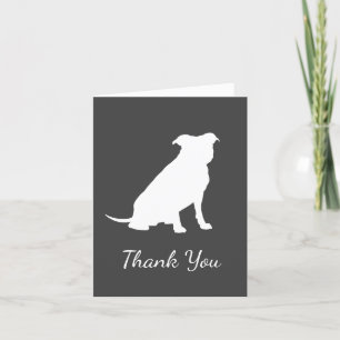 Carte De Remerciements Pit Bull Chien Baby shower Genre Neutre Pitbull
