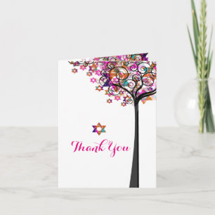 Carte De Remerciements PixDezines arbre de vie/merci/DIYbackground