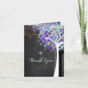 Carte De Remerciements PixDezines arbre de vie/merci/DIYbackground