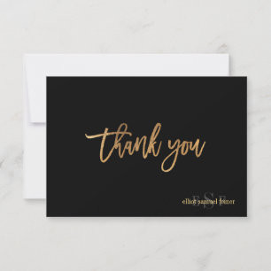Carte De Remerciements PixDezines DIY couleur/monogramme Merci/plat