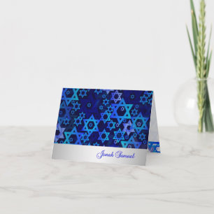 Carte De Remerciements PixDezines mod stars mitzvah merci/DIYcolor!