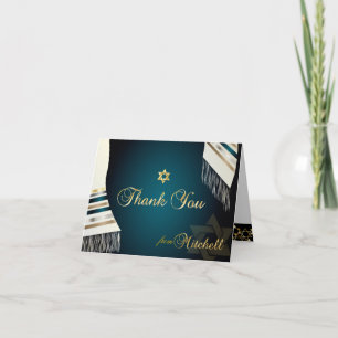 Carte De Remerciements PixDezines Tallit Mitzvah Merci/DO-IT-YOURSELF cou