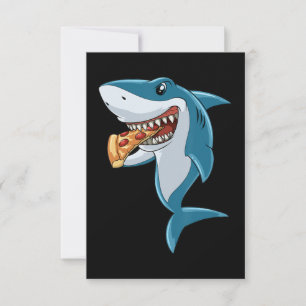 Carte De Remerciements Pizzas de requins amateurs de pizzas