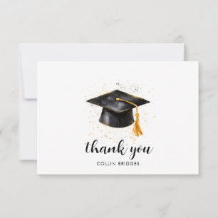 Carte De Remerciements Plafond De Diplôme Et Tassel