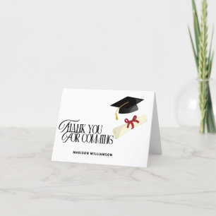 Carte De Remerciements Plafond de diplôme simple