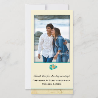 Carte De Remerciements Plage de Seashell