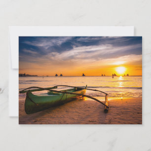 Carte De Remerciements Plages tropicales Boracay's White Beach