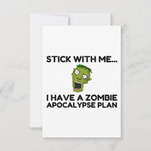 Carte De Remerciements Plan Zombie Apocalypse
