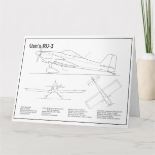 Carte De Remerciements Plans de l'avion Van’s RV-3 - BD
