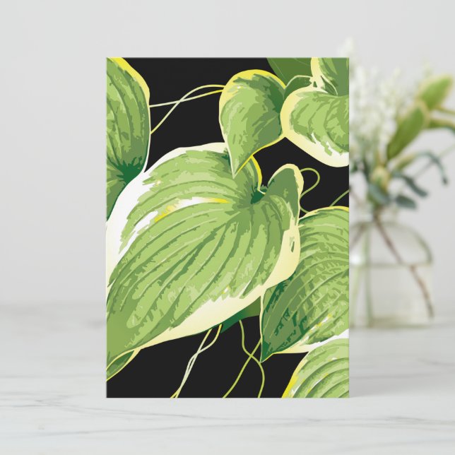 Carte De Remerciements Plante de ficus 3 (Debout devant)