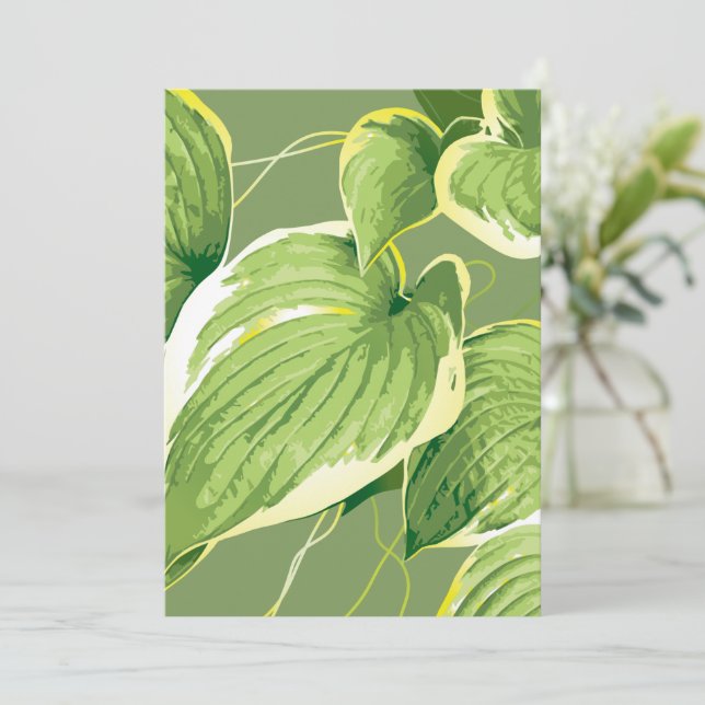 Carte De Remerciements Plante de ficus 5 (Debout devant)