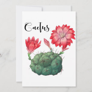 Carte De Remerciements Plante Lover Cactus Plante