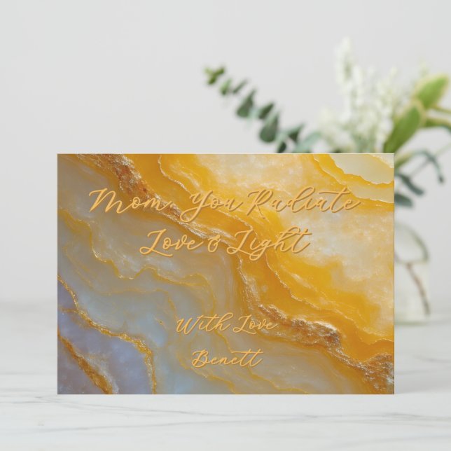 Carte de remerciements plat (Debout devant)