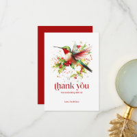 Carte de remerciements plat