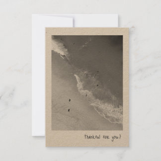 Carte de remerciements plat