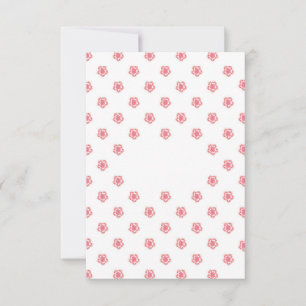 Carte de remerciements plat