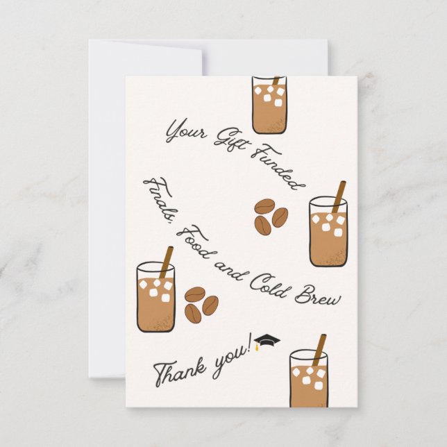 Carte de remerciements plat (Devant)