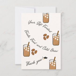 Carte de remerciements plat