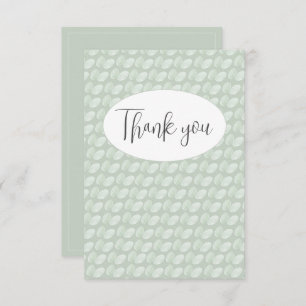 Carte de remerciements plat Abstrait vert