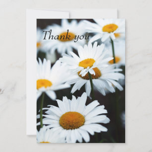 Carte de remerciements plat Daisy été