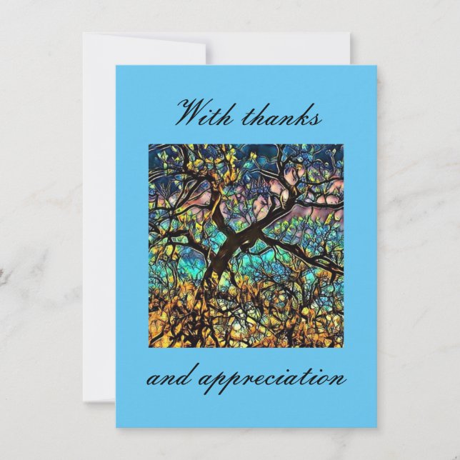 carte de remerciements plat de 4,5 po x 6,25 po (Devant)