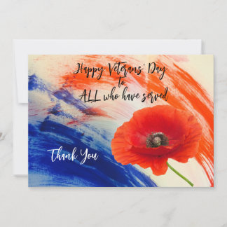 Carte de remerciements plat de la fête des anciens