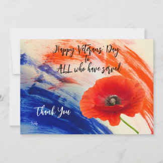 Carte de remerciements plat de la fête des anciens