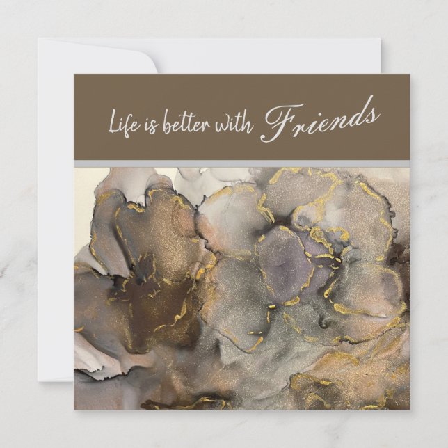 Carte de remerciements plat de réponse neutre (Devant)