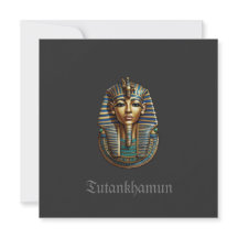 Carte de remerciements plat King Tutankhamun