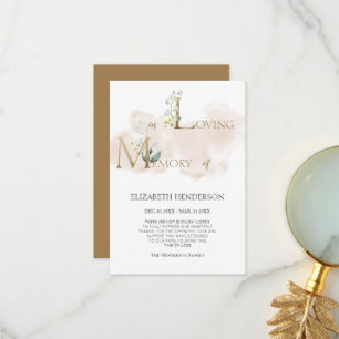 Carte de remerciements plat minimaliste