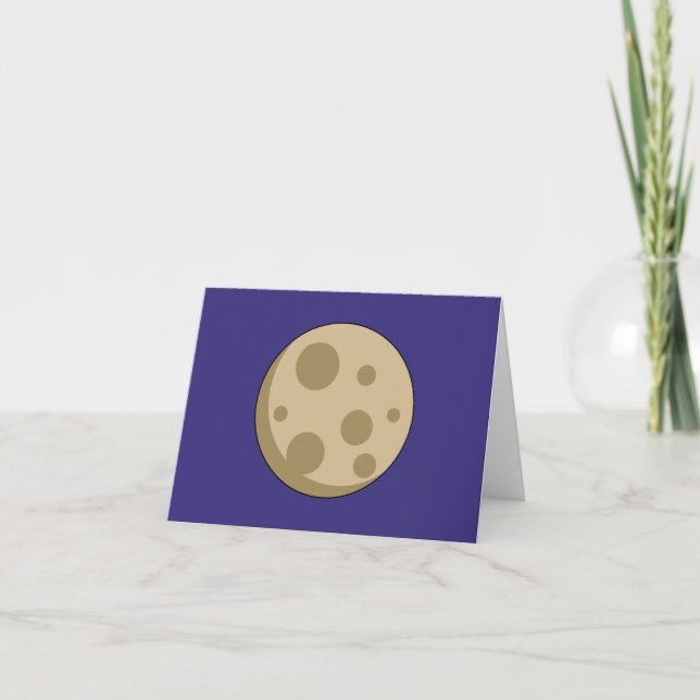 Carte De Remerciements Pleine lune (Devant)