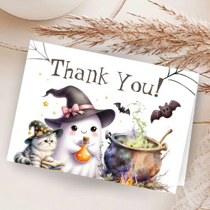 Carte de remerciements plié Baby shower Halloween