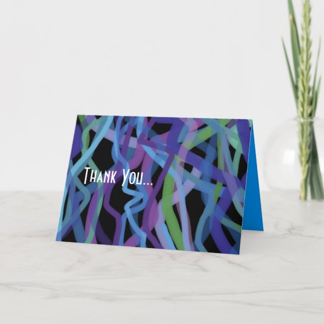 Carte de remerciements plié du bar Torah Retro (Devant)