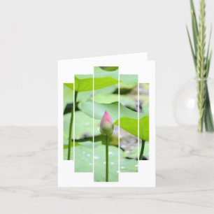 Carte de remerciements pliée