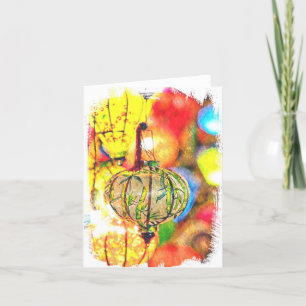 Carte de remerciements pliée