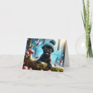 Carte de remerciements pliée