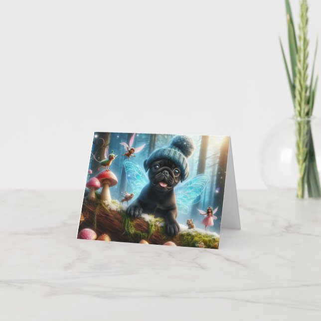 Carte de remerciements pliée (Devant)