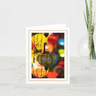 Carte de remerciements pliée