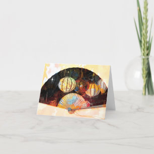 Carte de remerciements pliée