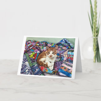 Carte de remerciements pliée