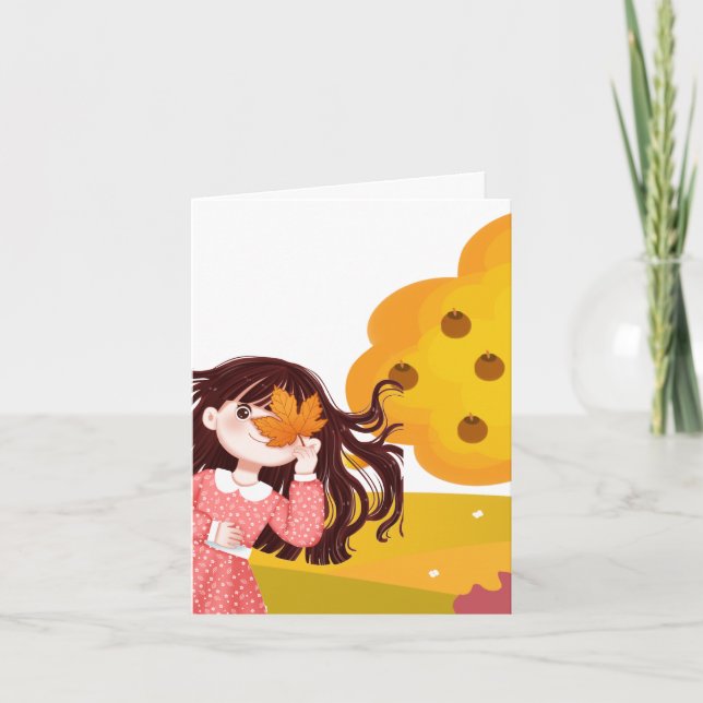 Carte de remerciements pliée (Devant)